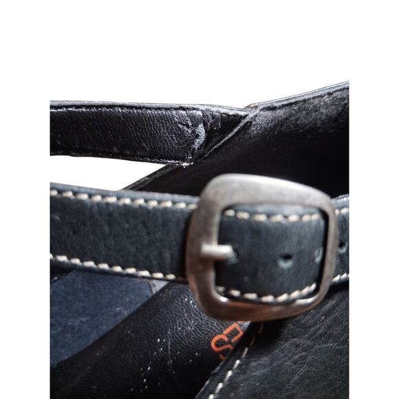 AEROSOLES Chunky Heel Mary Jane Womens size 10B Blk Leather 3" Pumps Whimsigoth - Picture 12 of 15